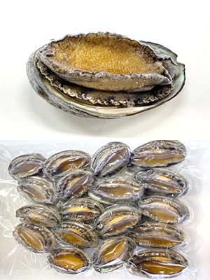 韓国産　殻付ボイルあわび